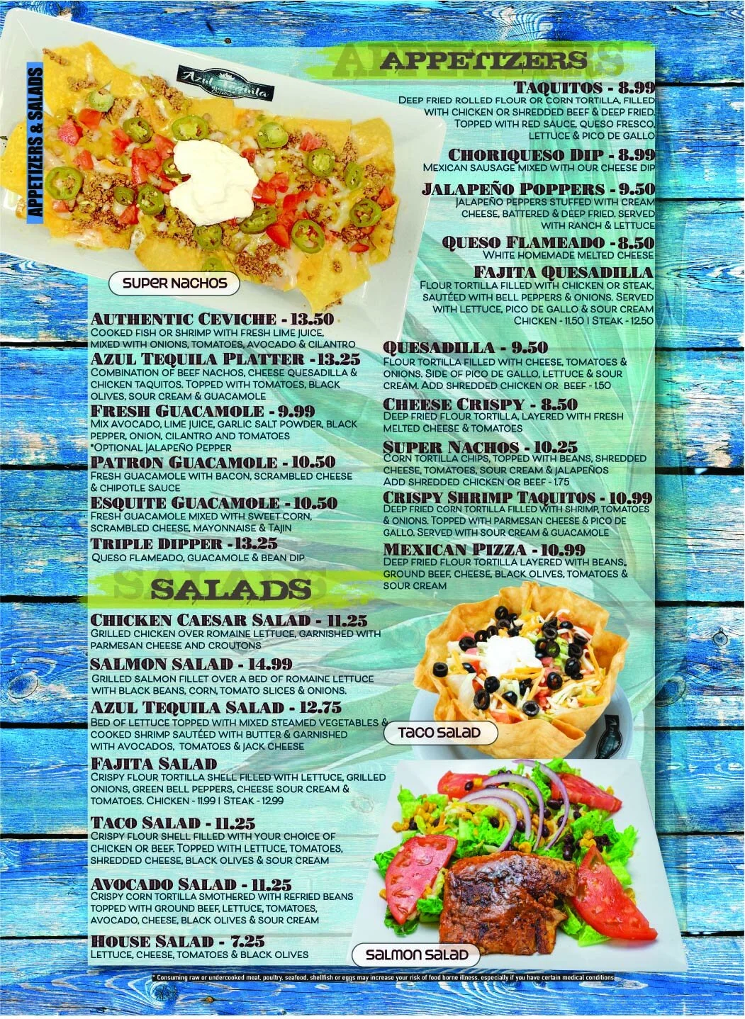 Our Food — Azul Tequila Mexican Cuisine