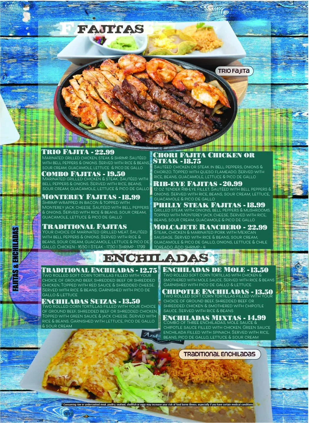 Our Food — Azul Tequila Mexican Cuisine