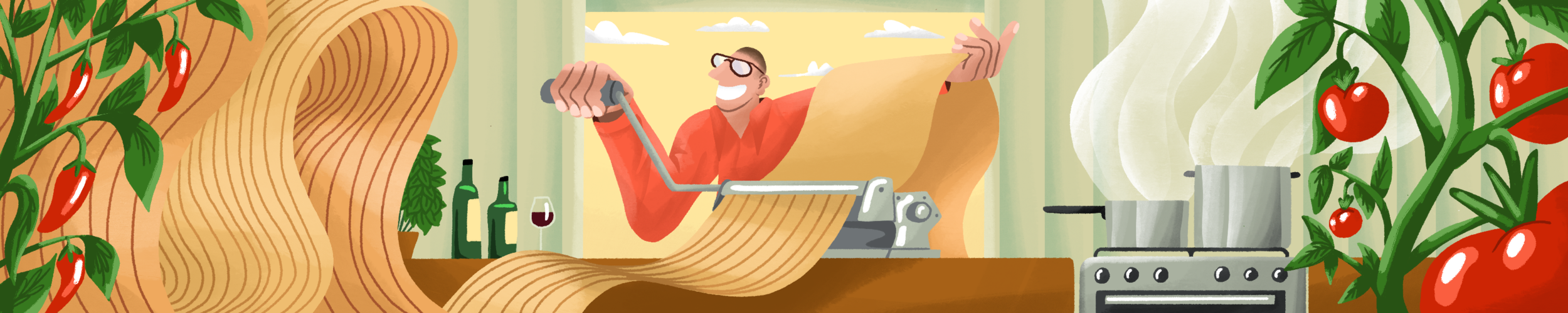 'Scraps' Banner Illustration