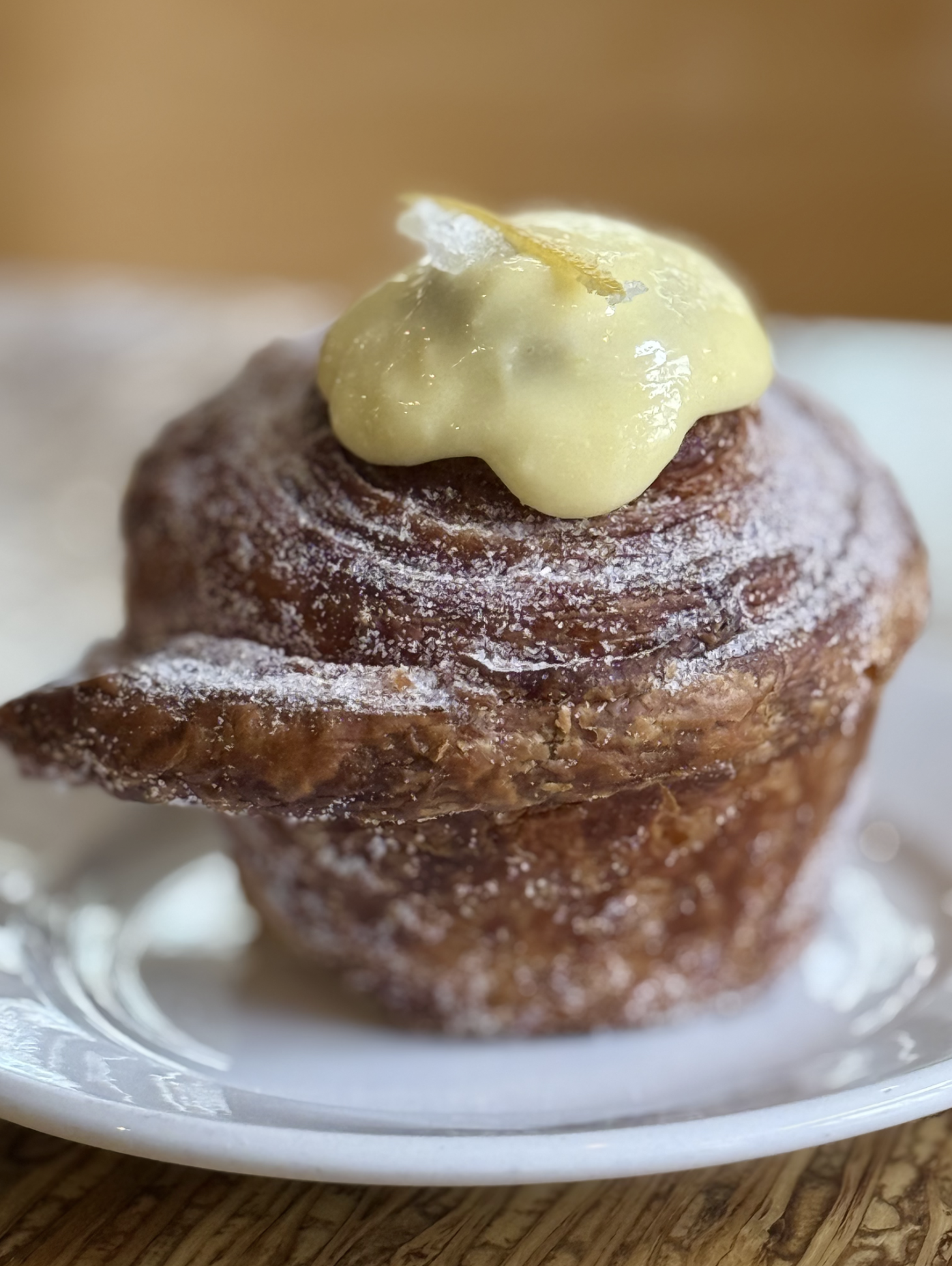 lemon creme cruffin
