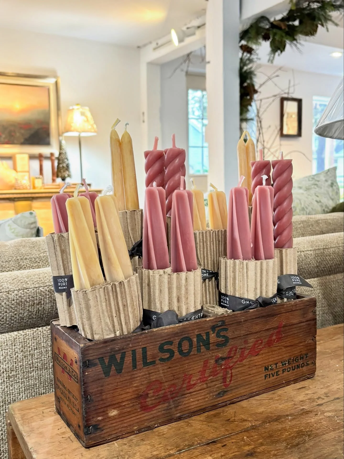 Our favorite candles are fully restocked in a variety of colors and shapes!