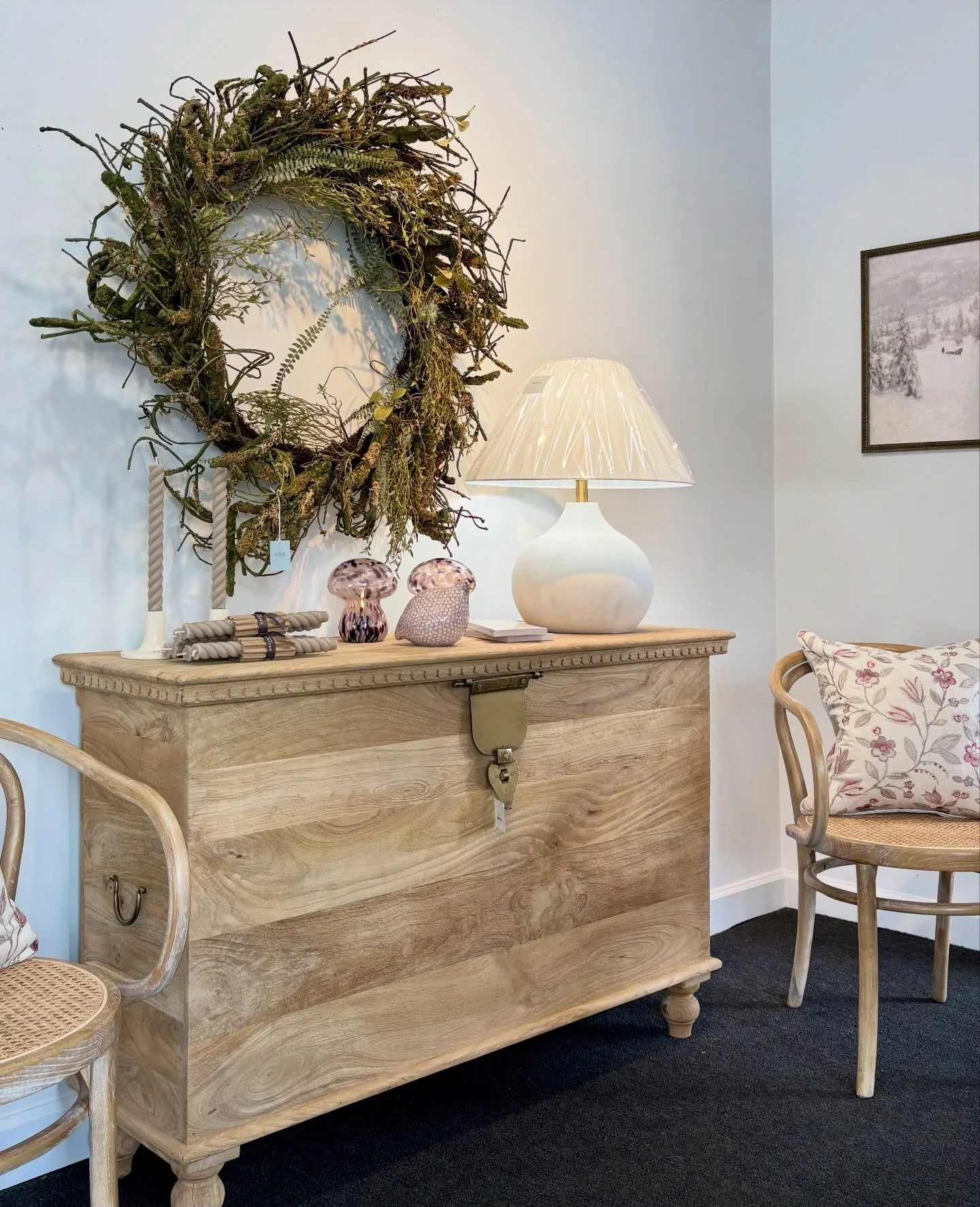 These cute purple mushroom lamps just arrived. Perfect to spark up some joy while we wait for spring!