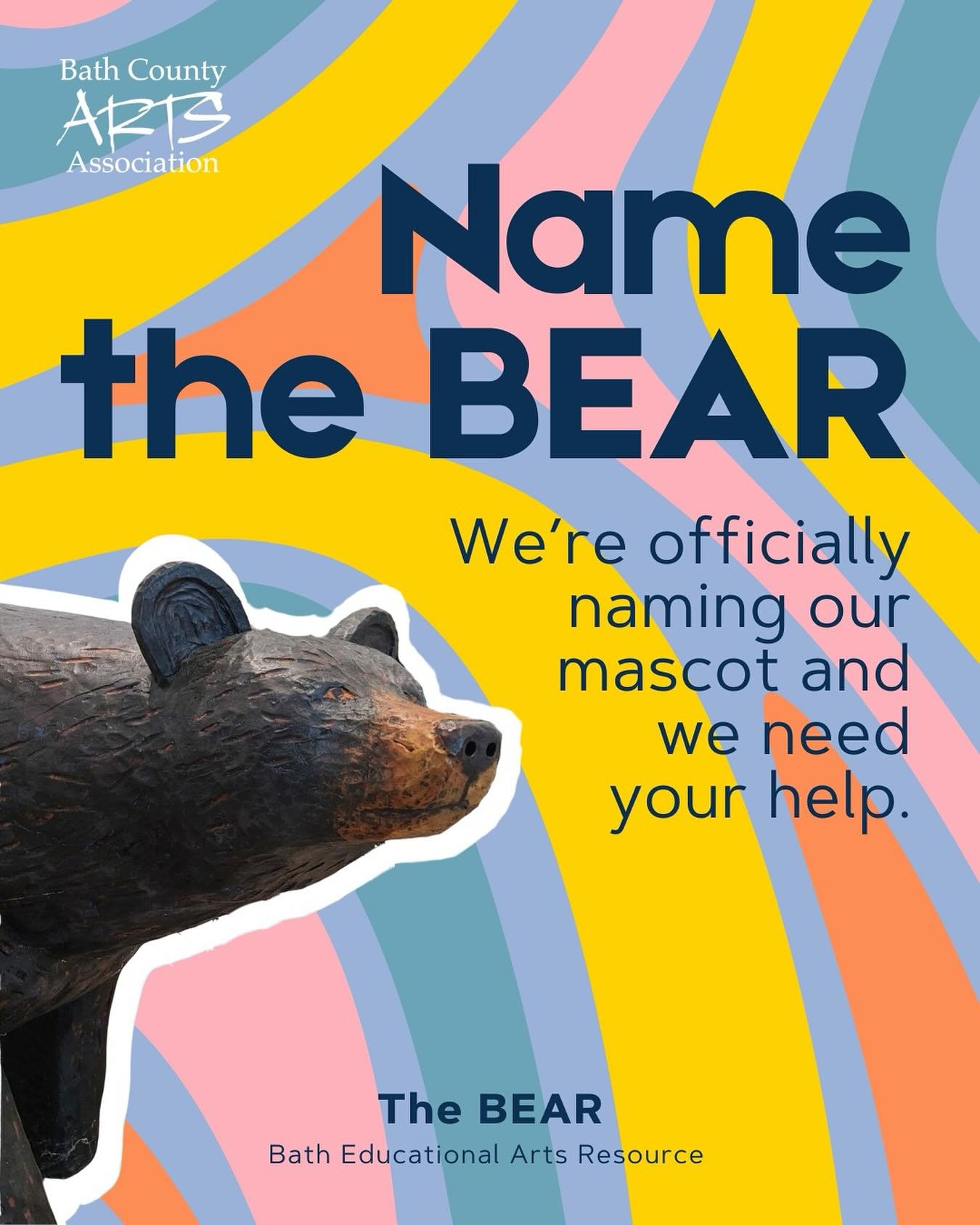 It&rsquo;s time&hellip; 🐻

We&rsquo;re officially naming our mascot and we need your help.

Vote for your favorite:
&bull; Arthur &ldquo;Art&rdquo; The Bear
&bull; Mrs. Buckwheat The Bear
&bull; Barry The Bear
&bull; Bernard The Bear
&bull; Timber T