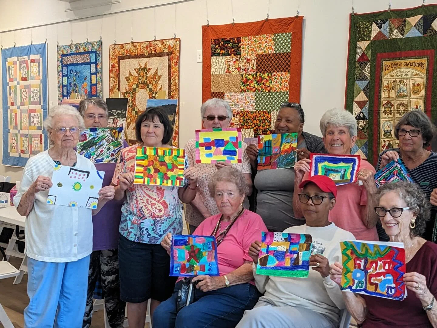 What a wonderful afternoon at The BEAR! Today we had the joy of hosting the VPAS community for an abstract painting workshop. VPAS has been supporting adults 60 and older and their families in our region for over 40 years, and it was such an honor to