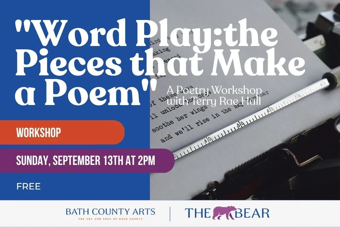 Workshop | "Word Play: the Pieces that Make a Poem" with Terry Rae Hall