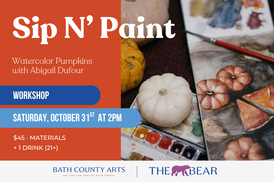 Workshop | Sip &amp; paint: watercolor pumpkins with Abigail Dufour