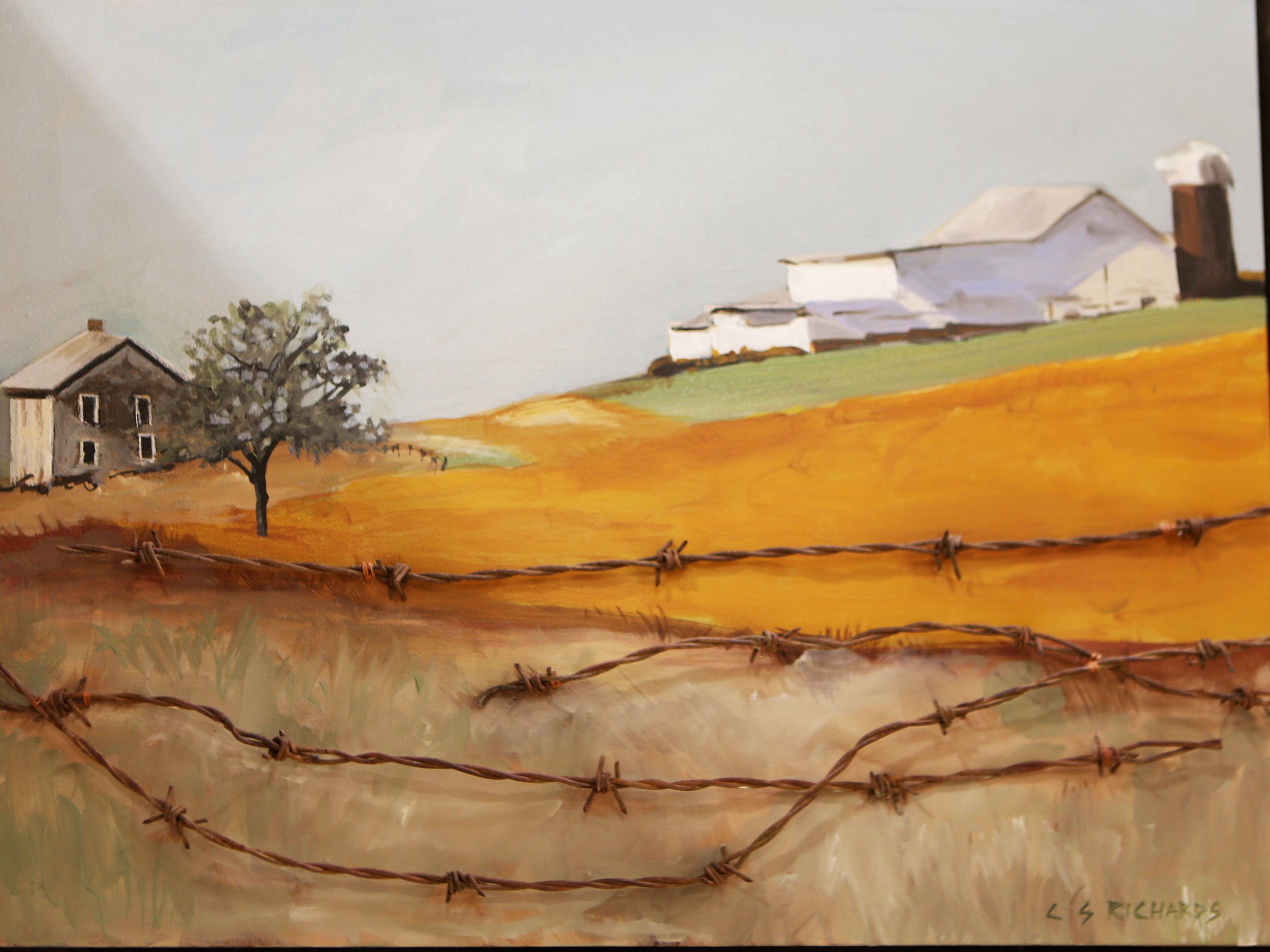 3rd Place Mixed Media – Barbed by Cheryl Richards