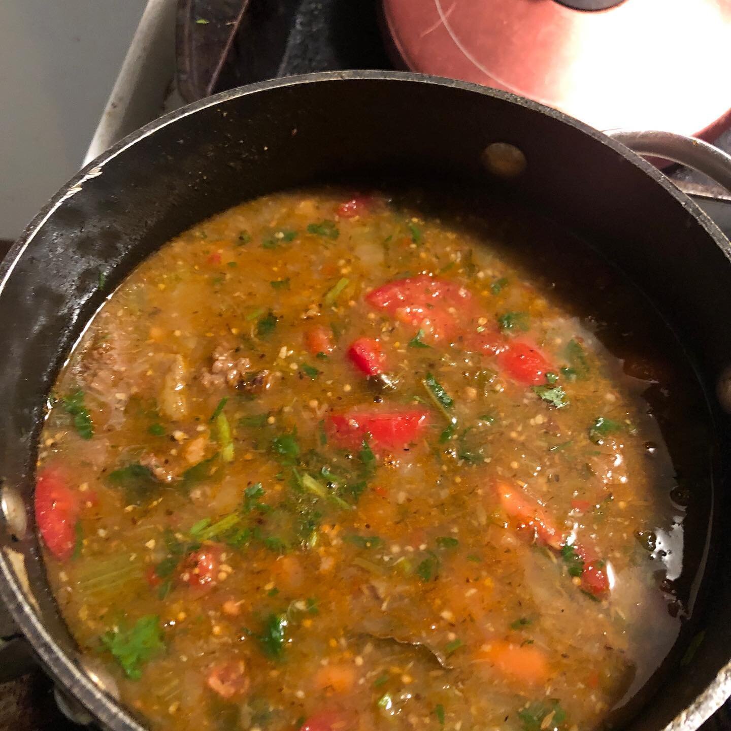 Moms Fiji Stew. Damn thankful I can cook like this and eat good. It&rsquo;s true food from the soul and my belly will be full.  Be Safe and Sound friends 🙏🏽✌🏽