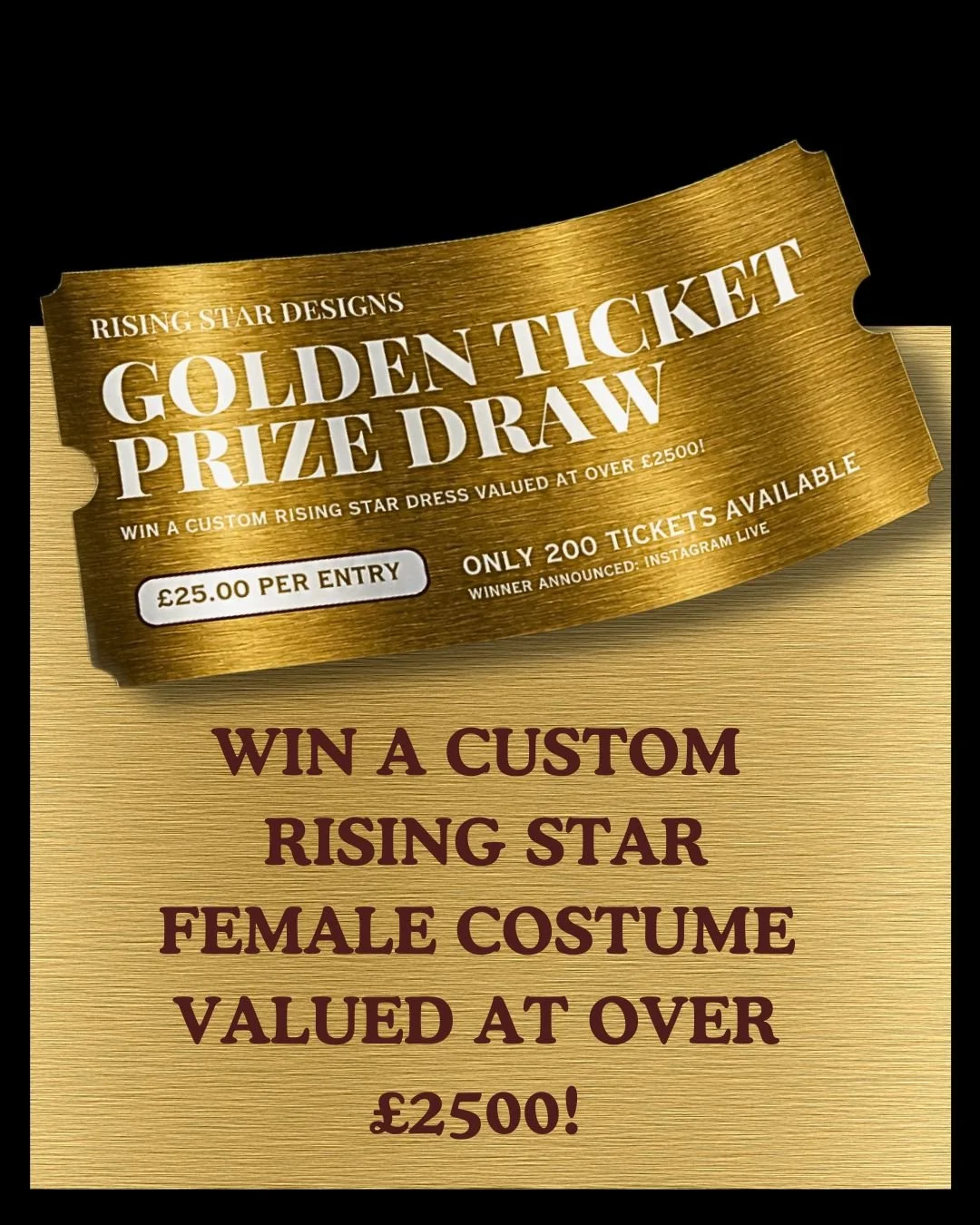 Golden Ticket Male Raffle