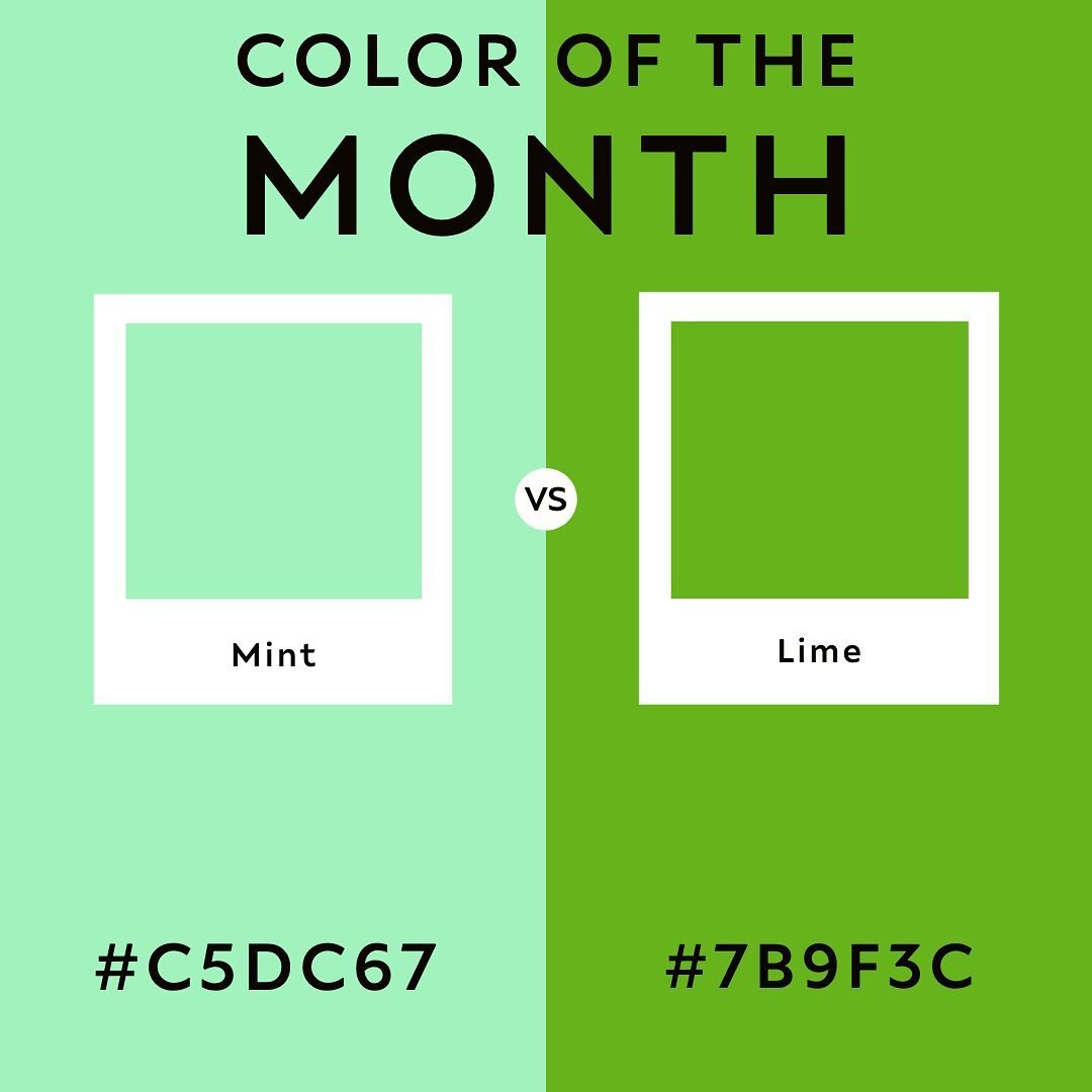 Comment 💚 for Lime and like for Mint. Show that color love!  #lovecolor #green #cottoncnx