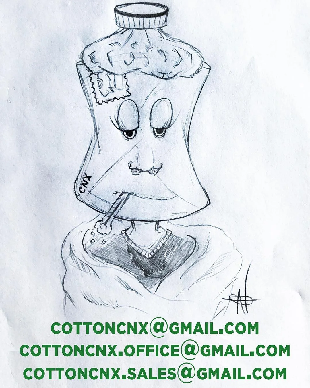 Our email is sick! Here&rsquo;s some alternate emails you can send things to! Sorry for any inconvenience!
If you haven&rsquo;t heard back from us. Call us at 434-528-1416 
Art: cottoncnx@gmail.com  Sales: cottoncnx.sales@gmail.com  Office: cottoncnx