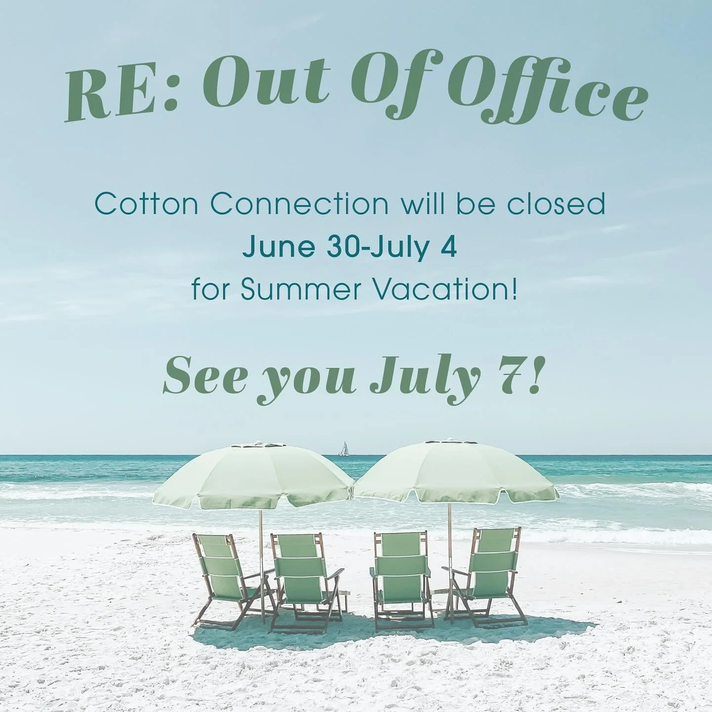 have a great week everyone! See you July 7! 🎆☀️🌴