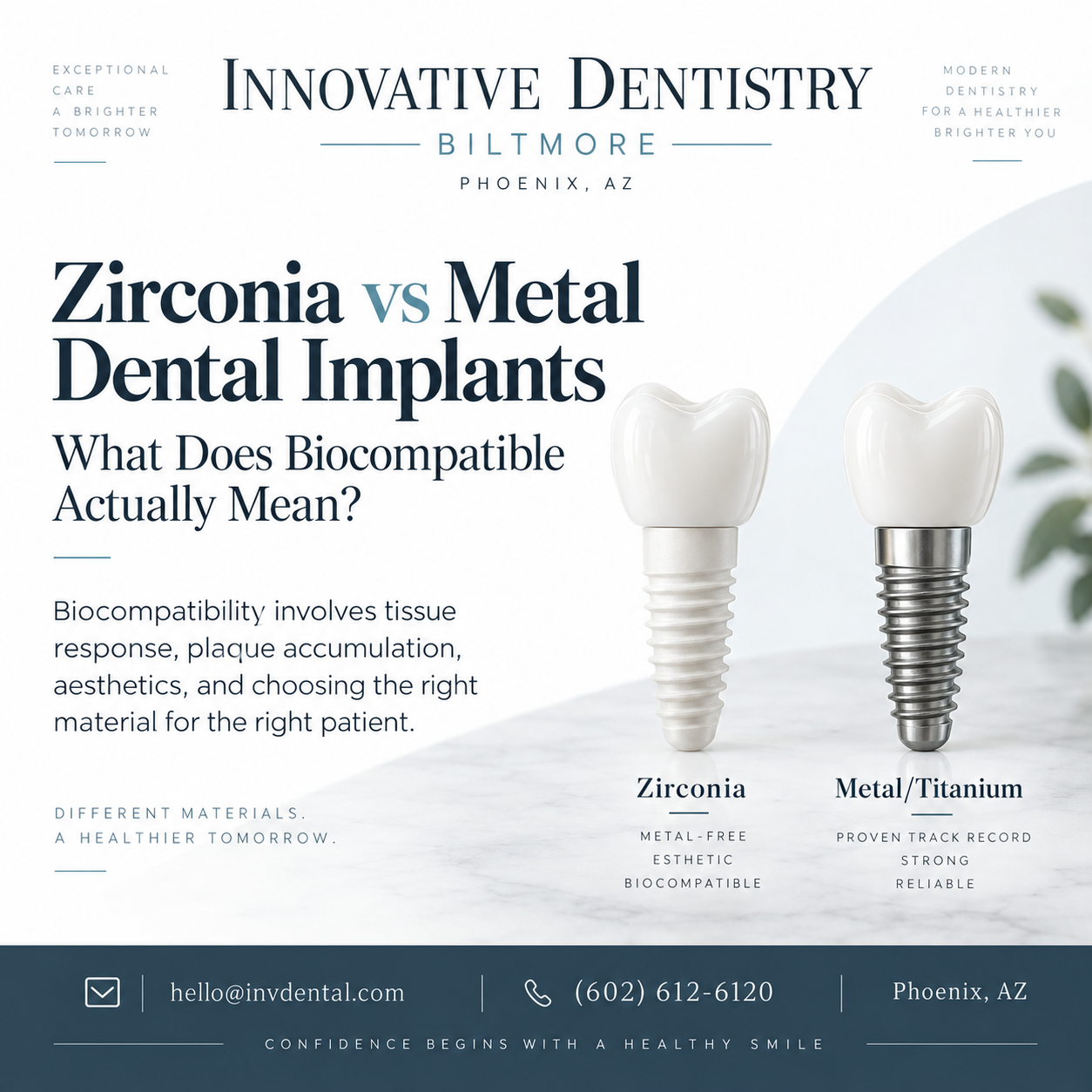 What Does Biocompatibility Really Mean in Dental Implants? Titanium or Zirconia