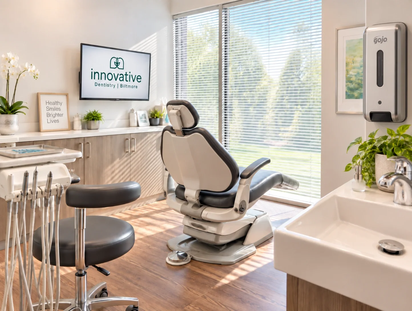 Comfortable dental treatment room for nervous patients in Phoenix Arizona