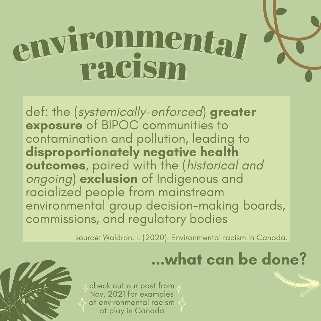 Following up on our post from last semester, here are some thoughts on how we (individually and collectively!) can work to reduce the health disparities that are caused by systemic environmental injustice.
