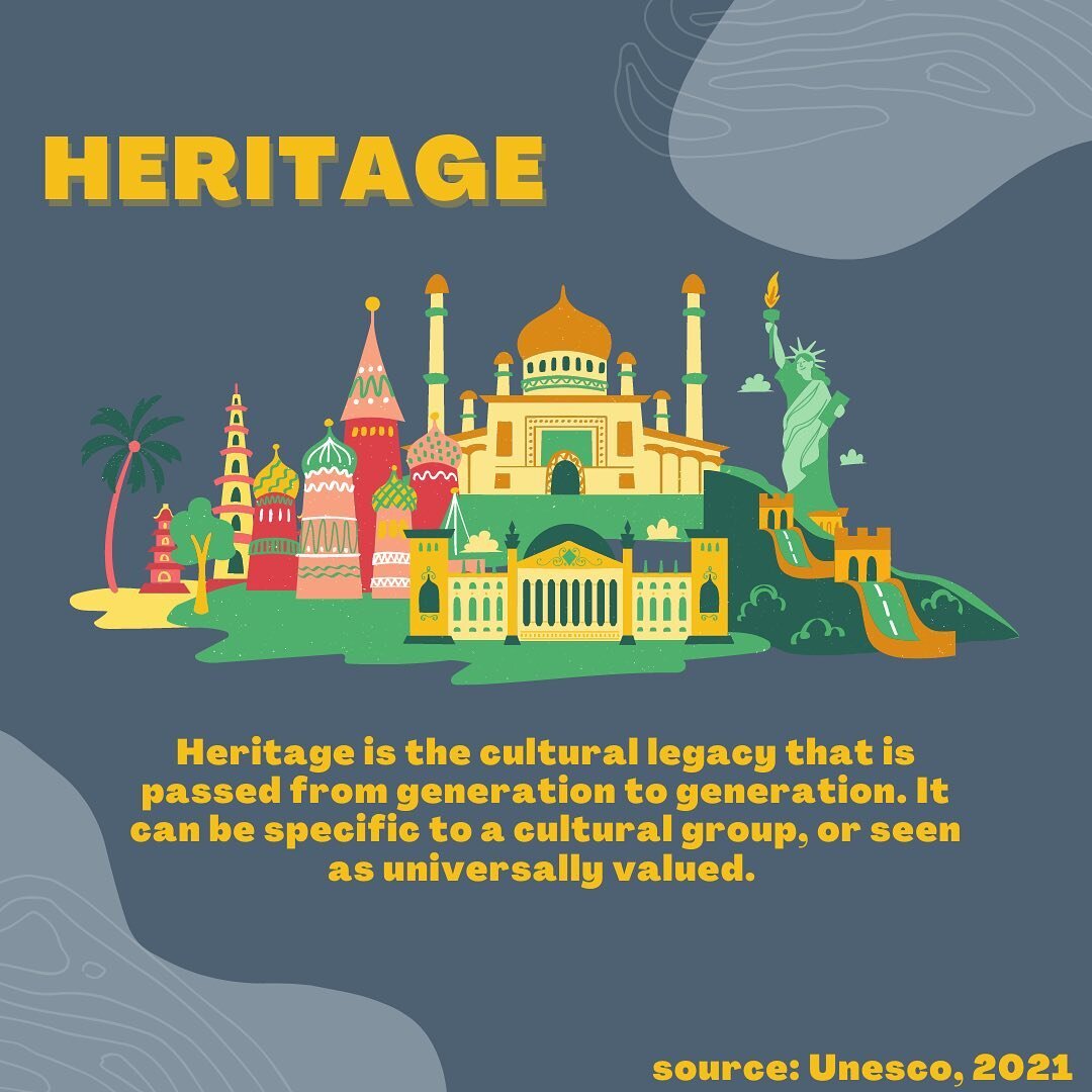 This month, all our posts have to do with heritage and all the different ways that it can be expressed, personally and universally!