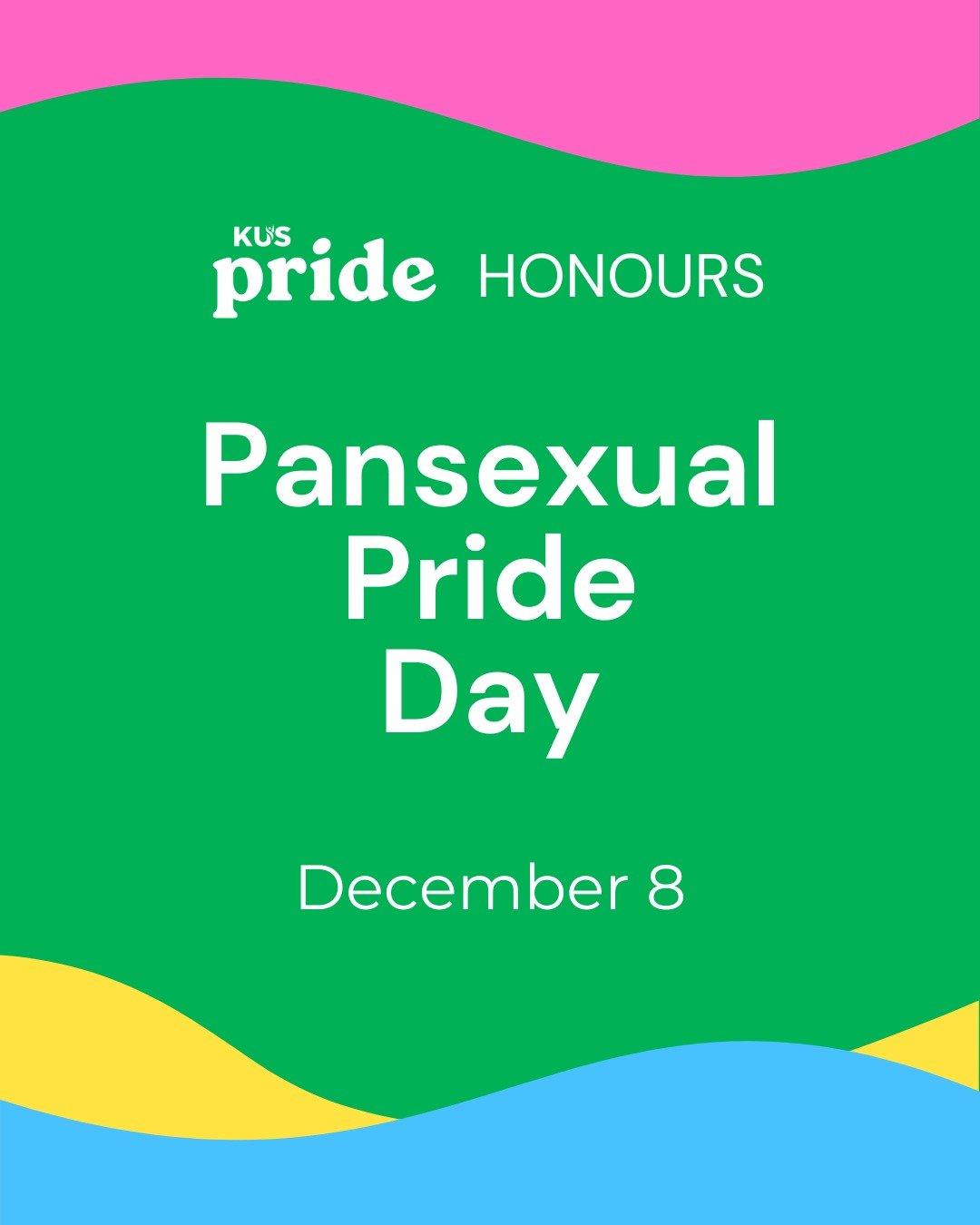 KUS Pride wishes everyone a Happy Pansexual Pride Day 💛💗💙 Today we celebrate the Pan community for its courage, resilience, and joy. Everyone deserves spaces where they're understood, honored, and supported. Here&rsquo;s to visibility, love, and p