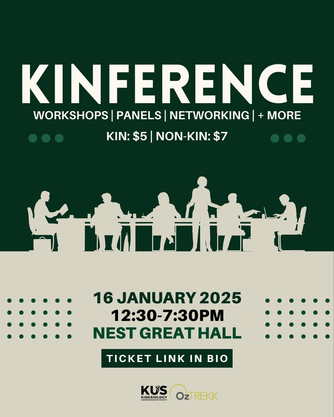 Want to explore kinesiology outside of the classroom? 🤔📚

Introducing KINference: A brand-new, student-led conference where theory meets practice.💡

Want to take an updated LinkedIn profile picture? Don&rsquo;t miss our headshot photography opport