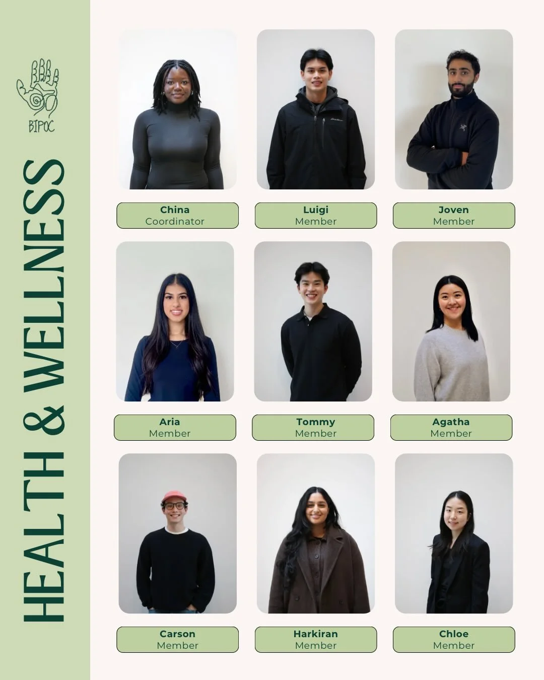 Meet our Health &amp; Wellness Team 🤎

They are the team behind our Intercultural Physical Activity Series! 

➡️ Swipe to meet everyone!