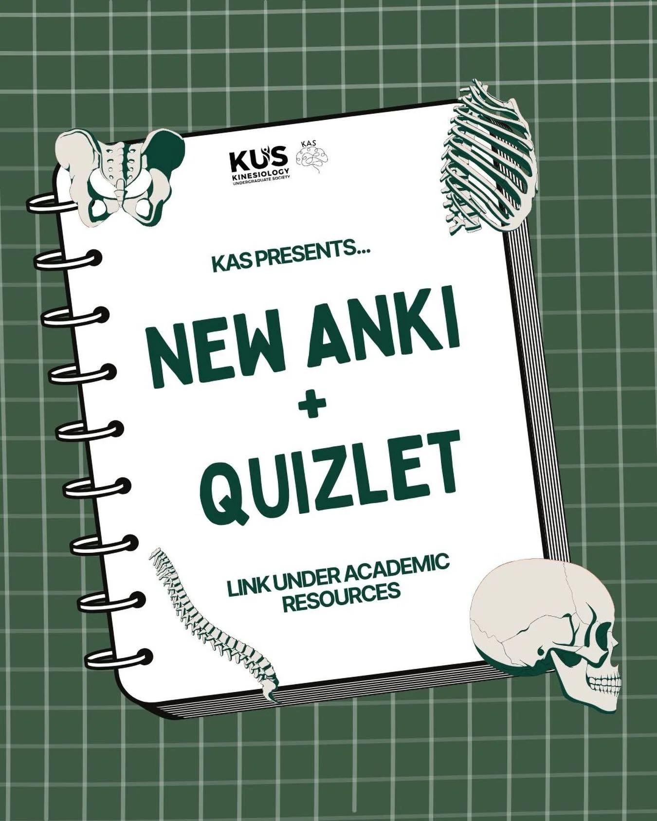 Hi Kinners,

Worried about finals? Check out new Anki &amp; Quizlet cards made by KAS! 📝📚🤓

New Anki and Quizlet practice questions and study tips for first- and second-year classes. Remember to use these to supplement your learning, as they are s