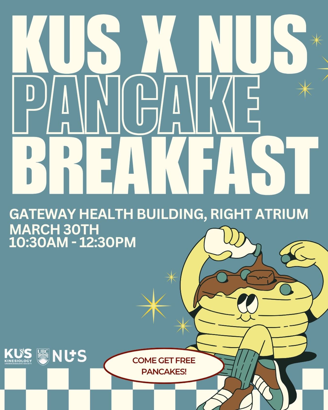 Hey everyone!! ￼💙

Have you checked out the new Gateway building yet? If not, this is your sign!
KUS x NUS are teaming up to welcome you with a warm pancake breakfast!🥞

Come hangout with us on the first floor (right-hand side from the main entranc