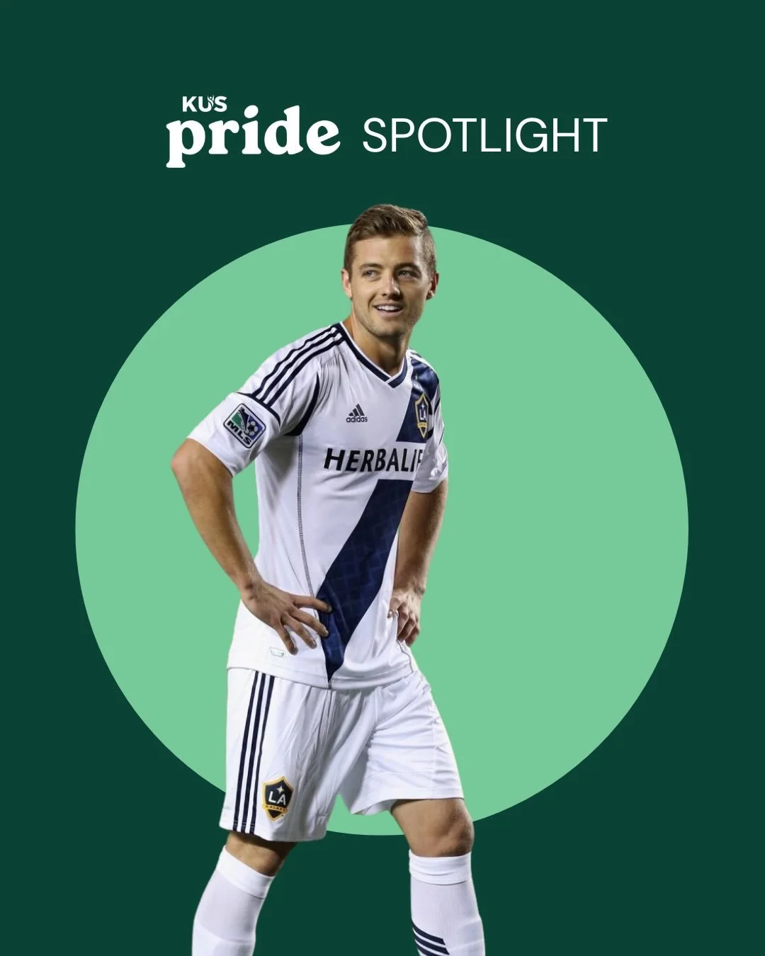 Our next Pride Athlete Spotlight is on Robbie Rogers, former professional soccer player and first openly gay man to play for a US National Team!
