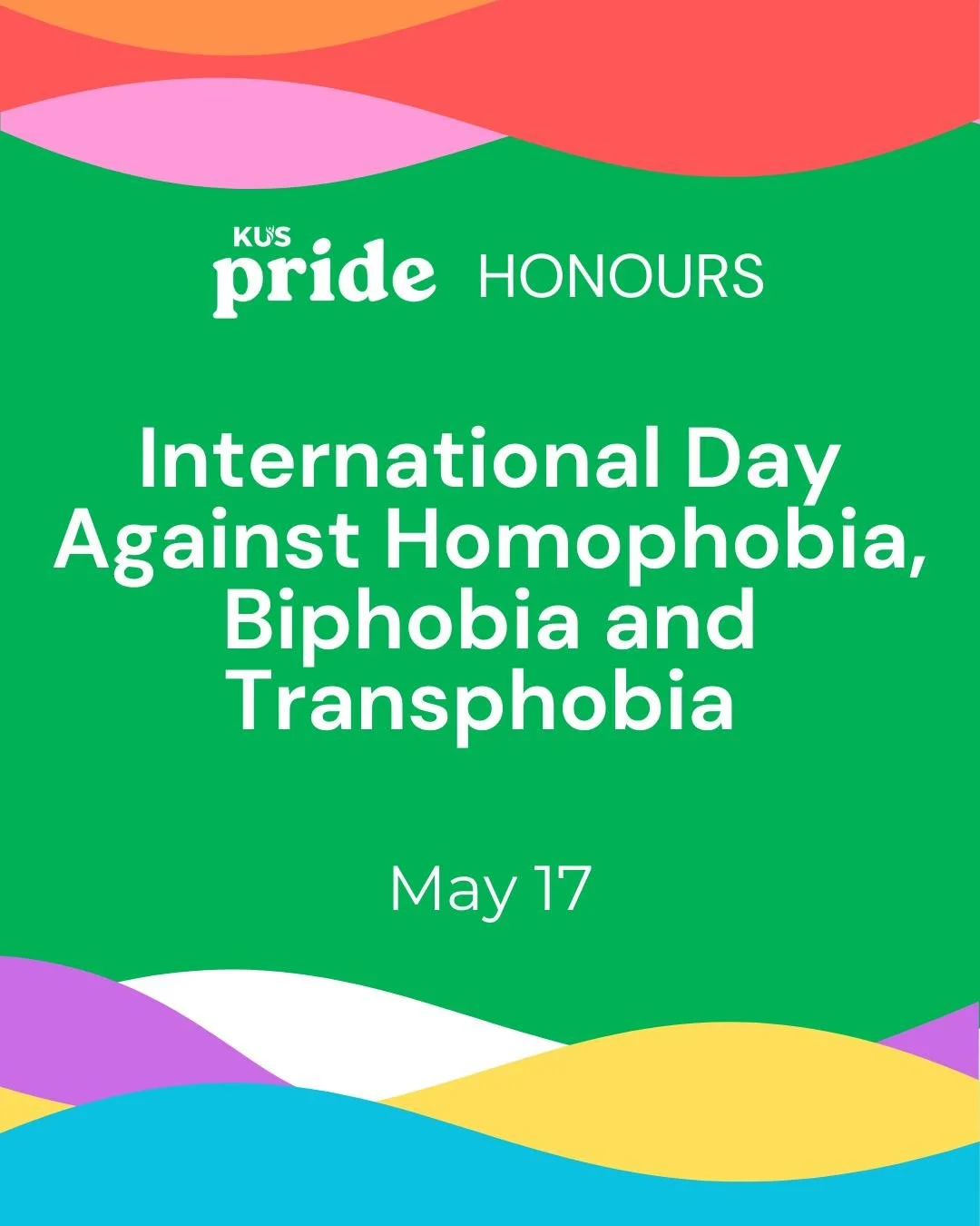 Today, we honour International Day Against Homophobia, Biphobia, and Transphobia. Swipe to learn more.
