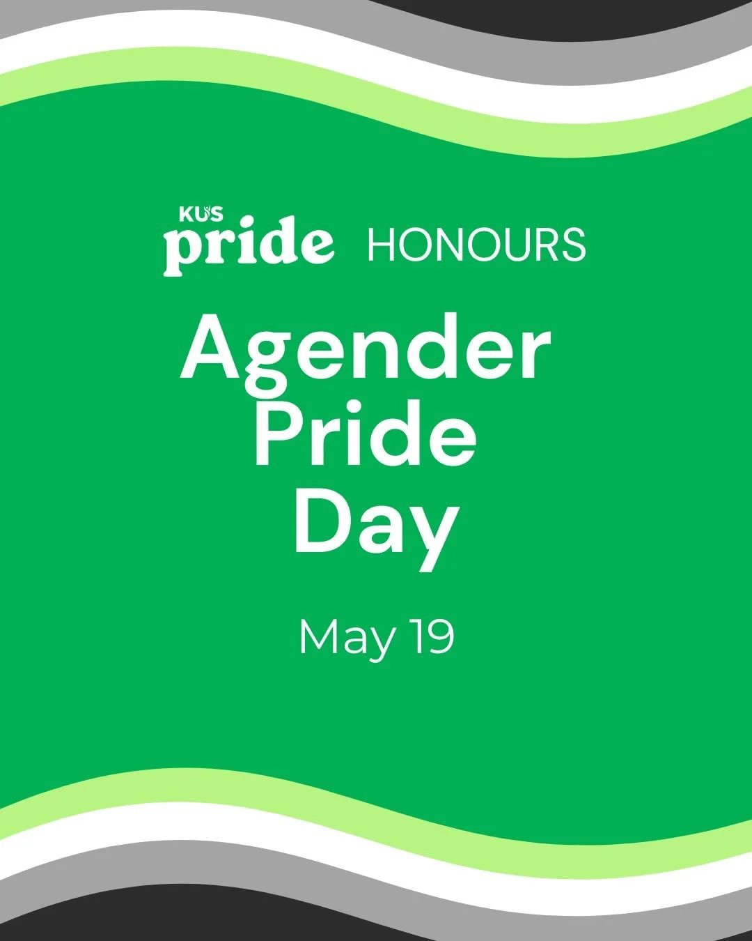 Today is Agender Pride Day, a day to celebrate Agender folks and increase both visibility and acceptance for the Agender community. Swipe to learn more! 🖤🩶🤍💚