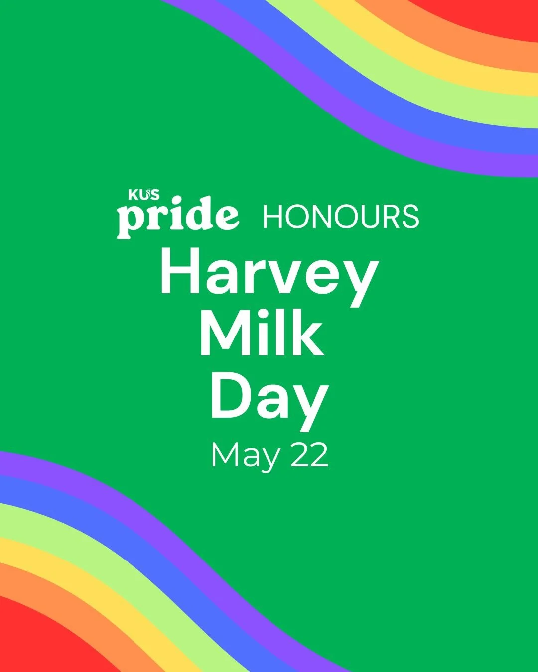 Today is Harvey Milk Day, a day to honour the courageous, queer trailblazer Harvey Milk. Swipe to learn more ➡️