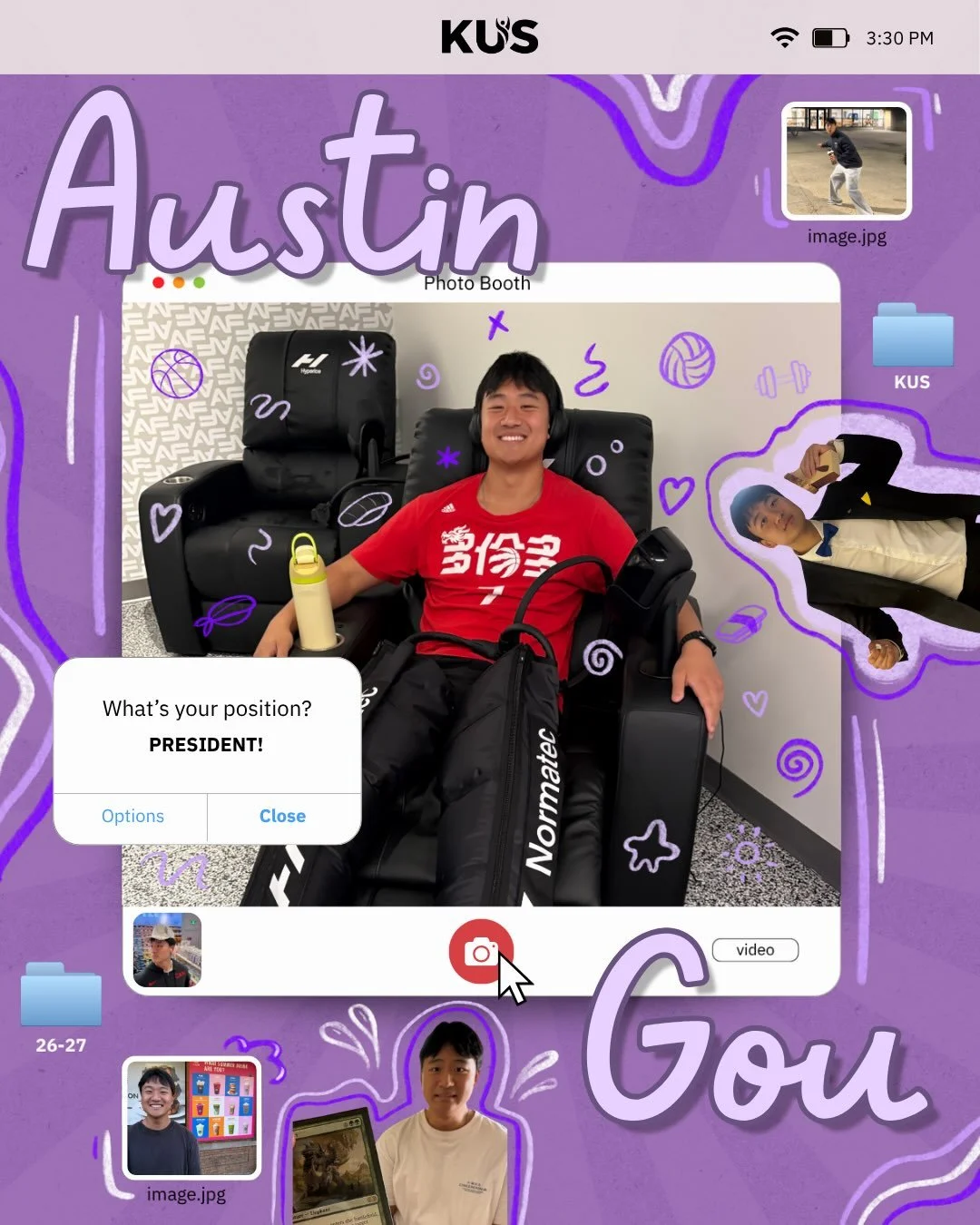 First up&hellip;. Introducing our pres AUSTIN GOU😝🏋🏐

Swipe to learn more about this year&rsquo;s president!👀💚