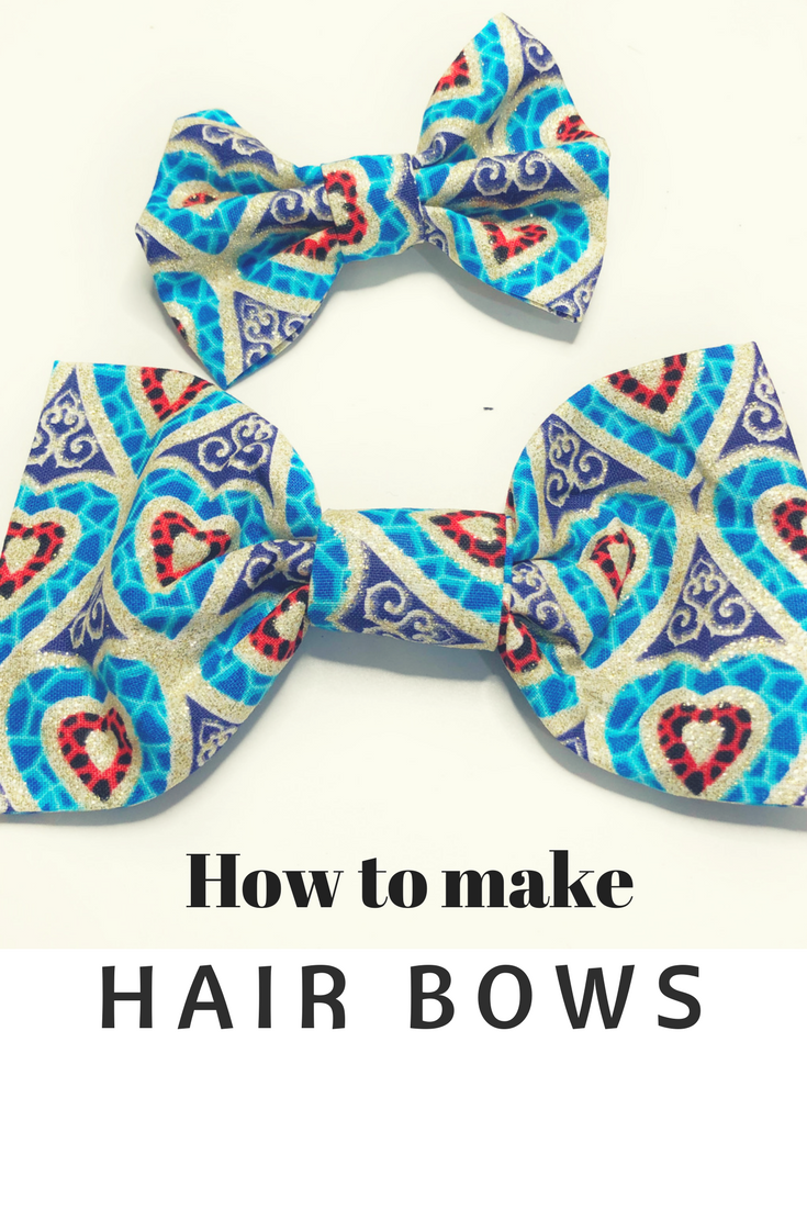 How to make hair bows | Easy DIY project | Ankara Sewries — Sew So Natural  by Juliet Uzor