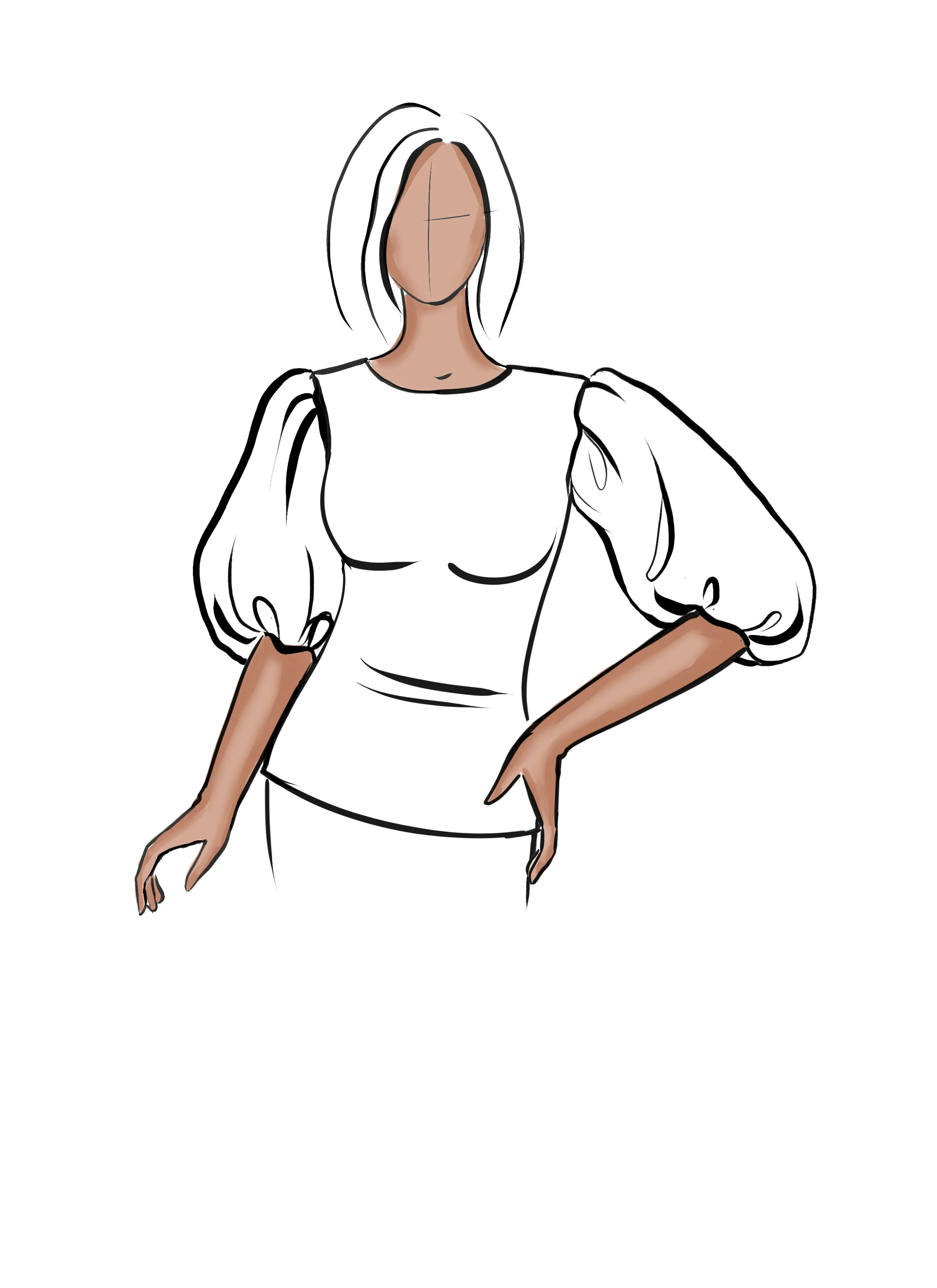 PUFF SLEEVE SET