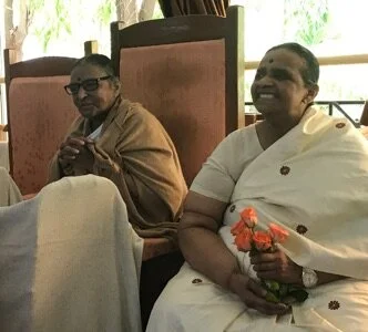 Dr. Geeta S. Iyengar (L) and Sunita Iyengar (R)