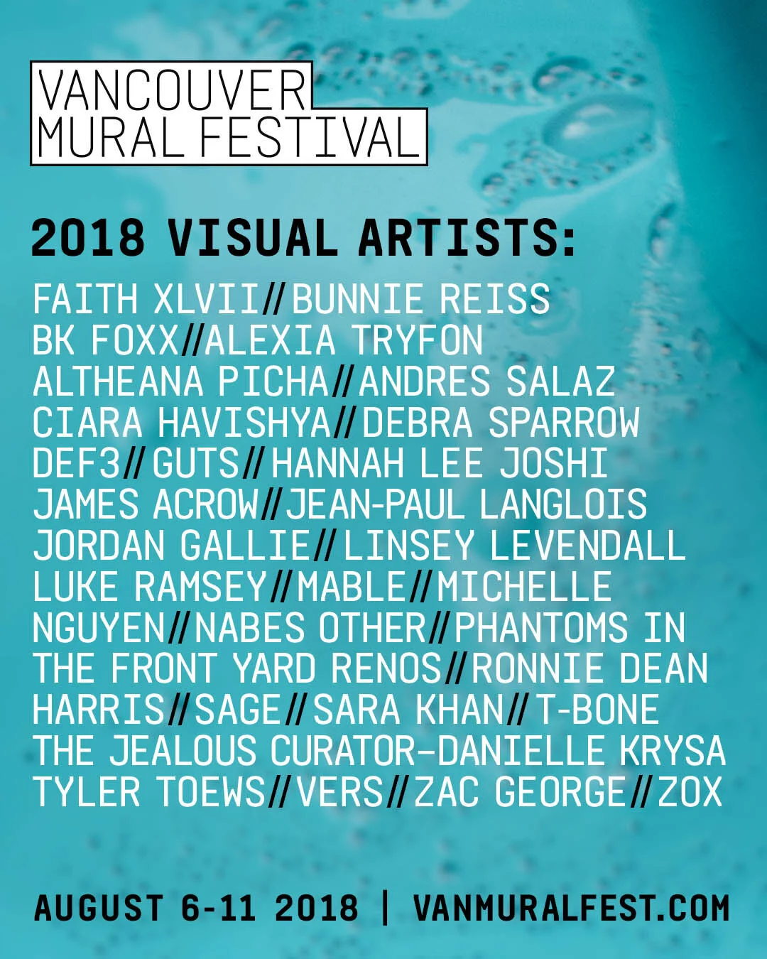 VMF Festival Artists Announced