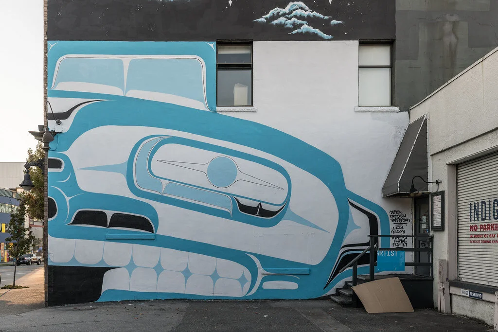 Derek Edenshaw On The Leona Edenshaw Memorial Mural