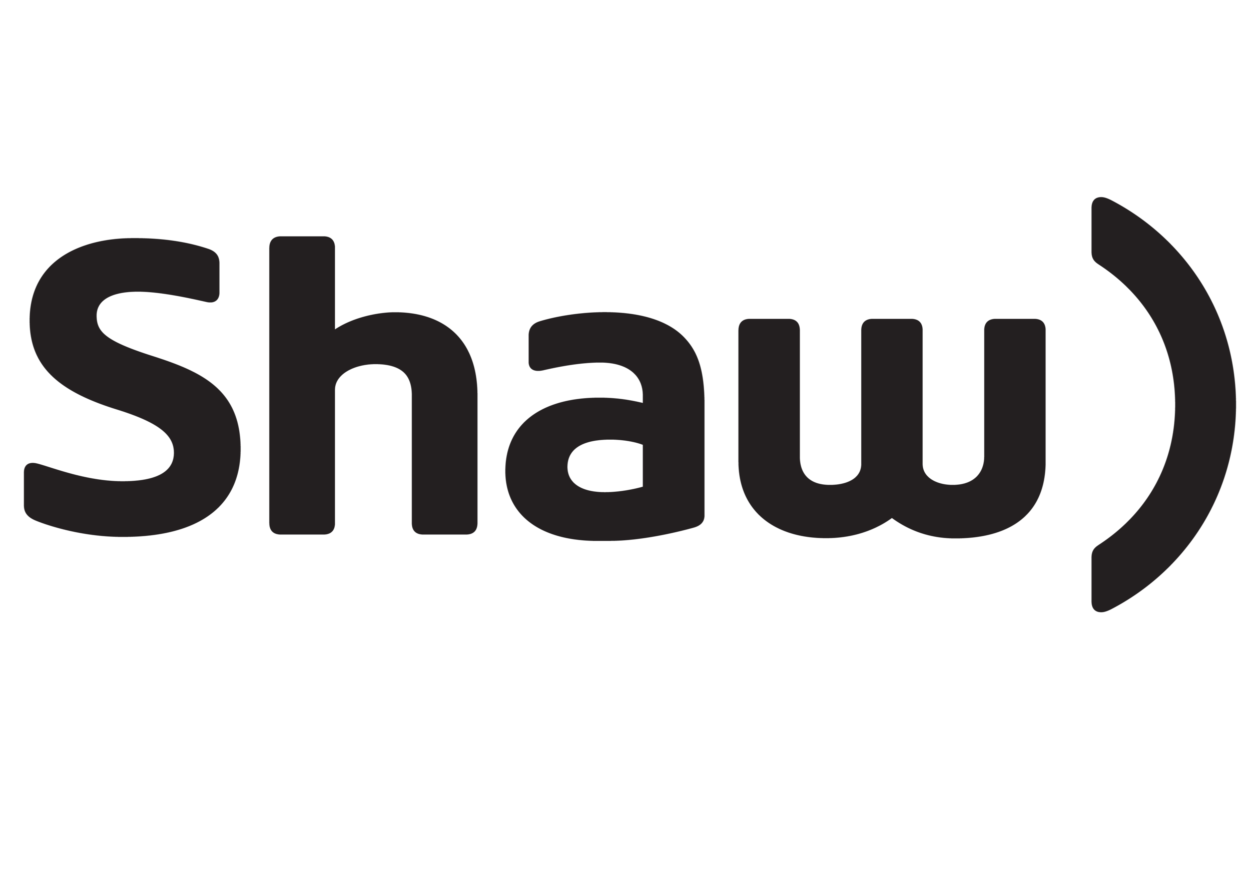 Shaw Logo in Black
