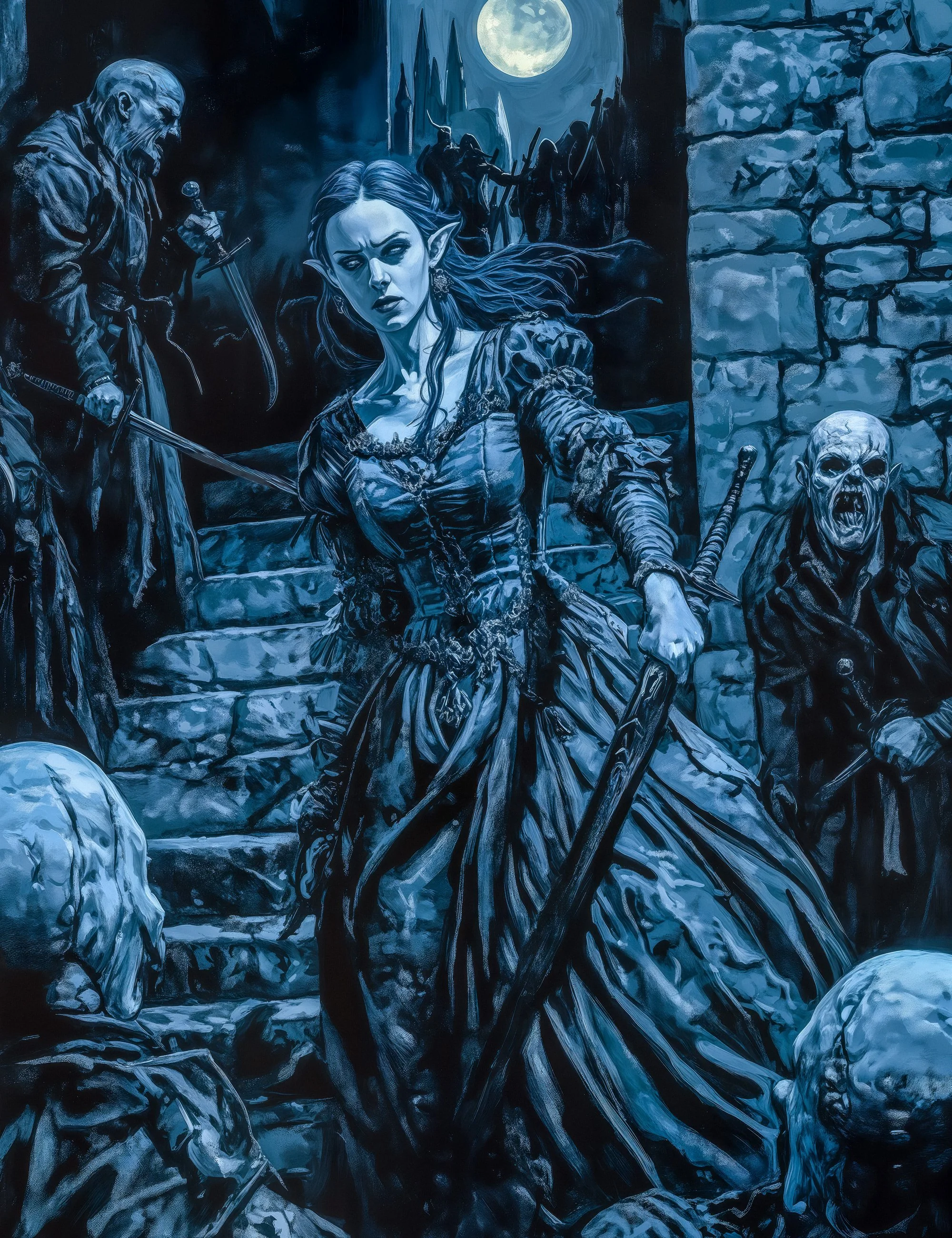 Concept art WIP for Witch-hunters RPG