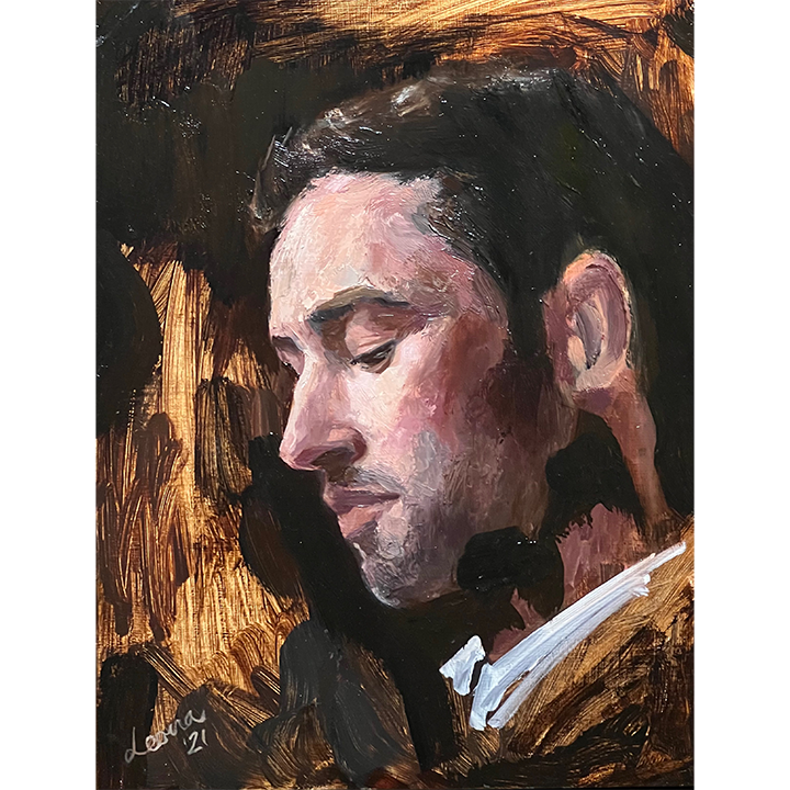 *Olivia Leona The Connoisseur Oil 9' x 12" $650.png