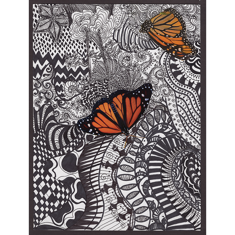 Harper Jones, 9th gr Flutter Marker and collage Matted andframed in 16_ x 20_.png
