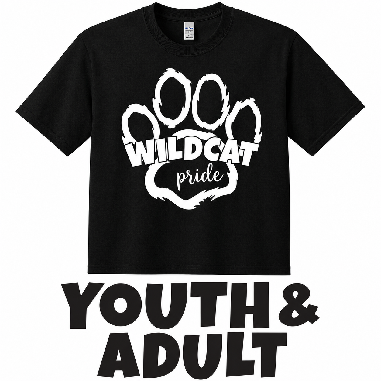 wild cat black tee.png