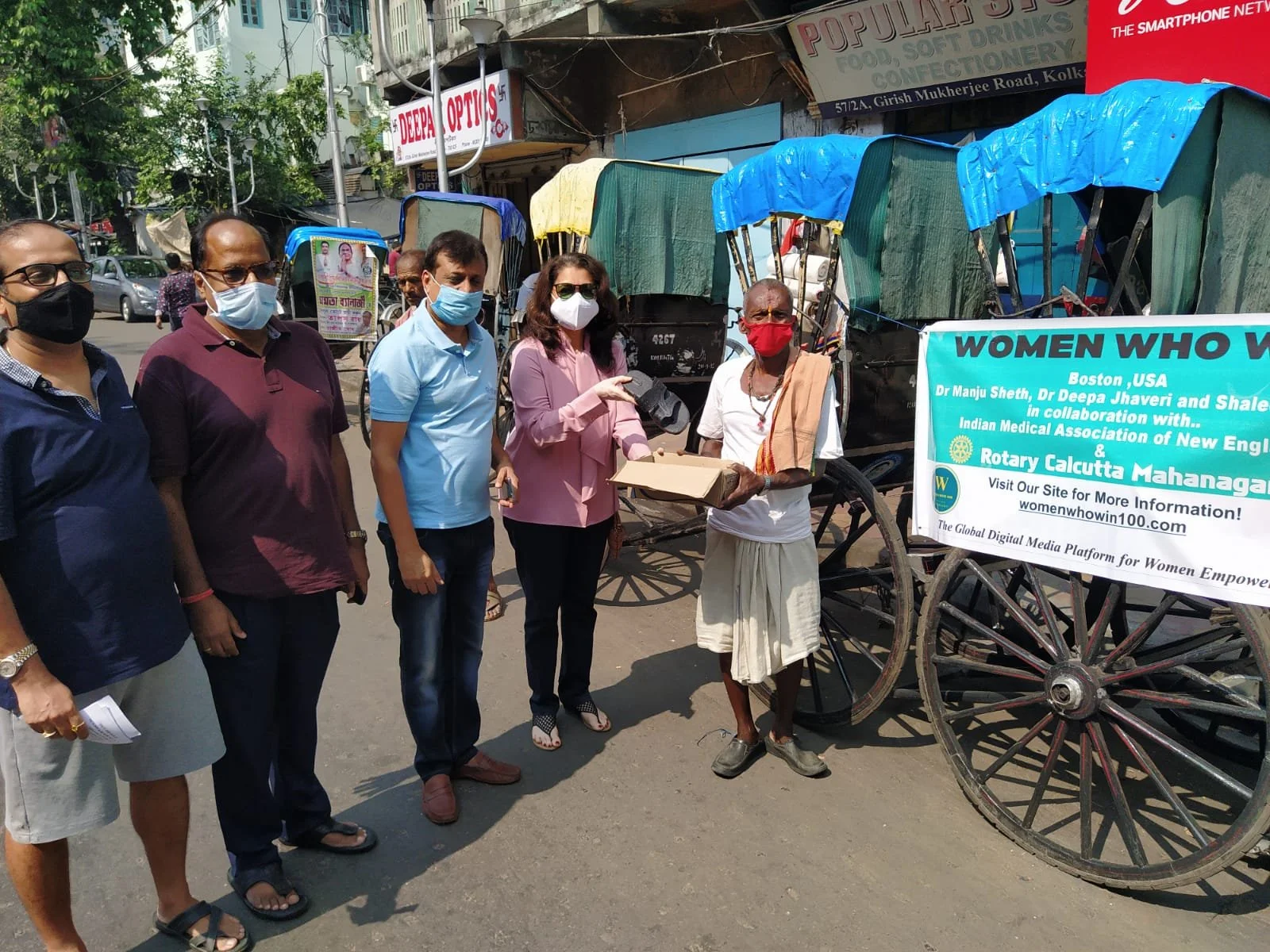 Shoe Project Stories - A Rewarding Collaboration with the Rotary Club of Calcutta, Mahanagar: Donating to Rickshaw Drivers & More