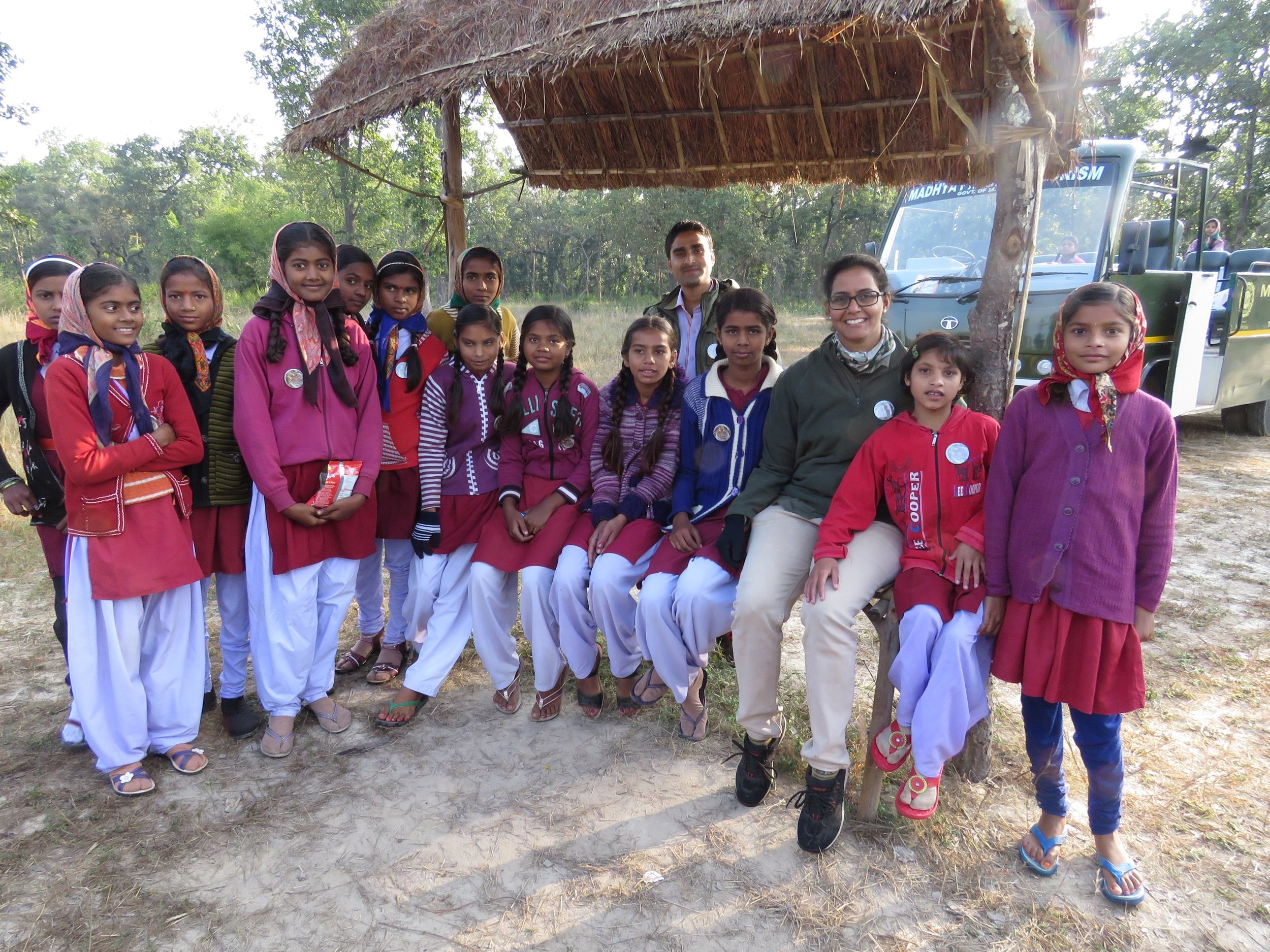 During the village kids' awareness programme in Bandhavgarh.jpeg