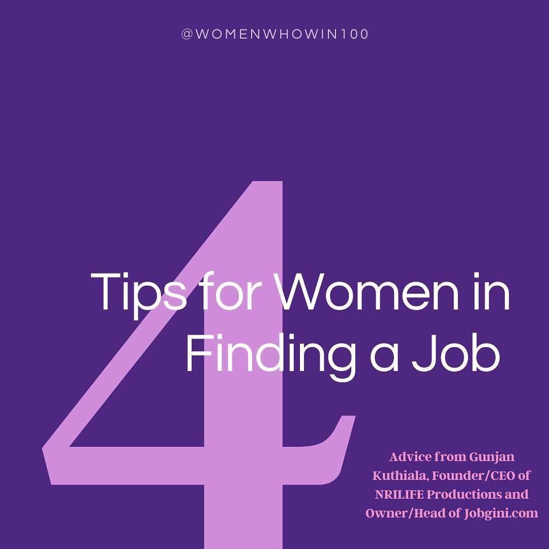 Gunjan Kuthiala is the Founder/CEO of NRILIFE Productions and Owner/Head of Jobgini.com. In one of our latest blog posts, this writer by heart and producer by destiny spoke about her tips for finding a job, her creative journey,  what she learned fro