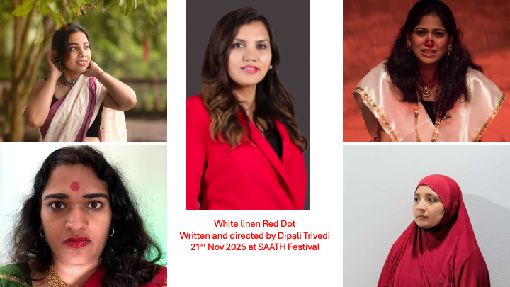 White Linen, Red Dot: Where the Strength and Silence of Womanhood Take the Stage