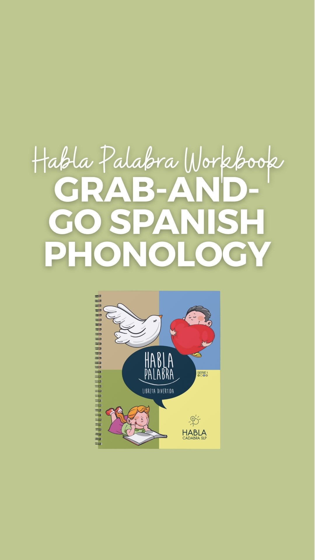 ✅ Ready-to-go
🧠 Vocabulary-rich
💬 Parent carryover
Perfect on its own or with the Habla Palabra Cards!
✨ Grab it for your Spanish-speaking preschoolers + early elementary kids!
Available at HablaCadabraSLP.com beginning May 10th - and for sale at