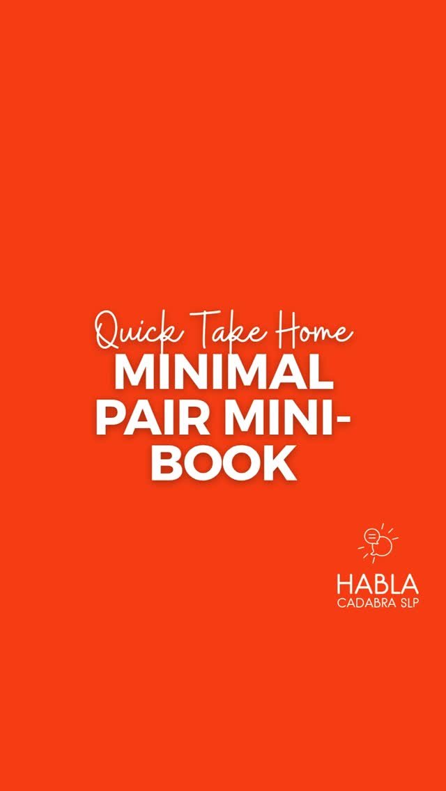 This one minute video will show you how to create a mini-book from a blank sheet of paper. Practice vocabulary and minimal pairs in speech therapy and send home for practice!
Check out the written instructions on our blog post