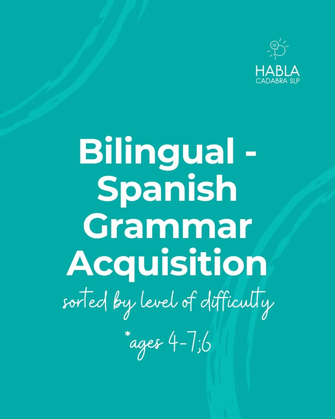 Spanish–English bilingual children don’t follow monolingual grammar milestones. And there’s so much variability in exposure - age is not always the best metric to measure against. Research shows grammatical accuracy aligns more wit