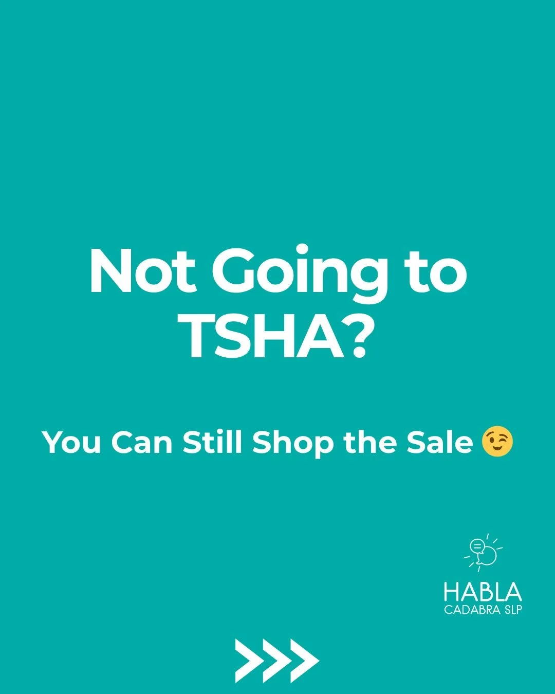 Not going to #TSHA2026 ? You can still shop the sale 😉

We&rsquo;re offering 20% OFF Habla Cadabra SLP materials for a limited time.

This is one of the few times each year we run a full product sale, so it&rsquo;s a great opportunity to stock up on