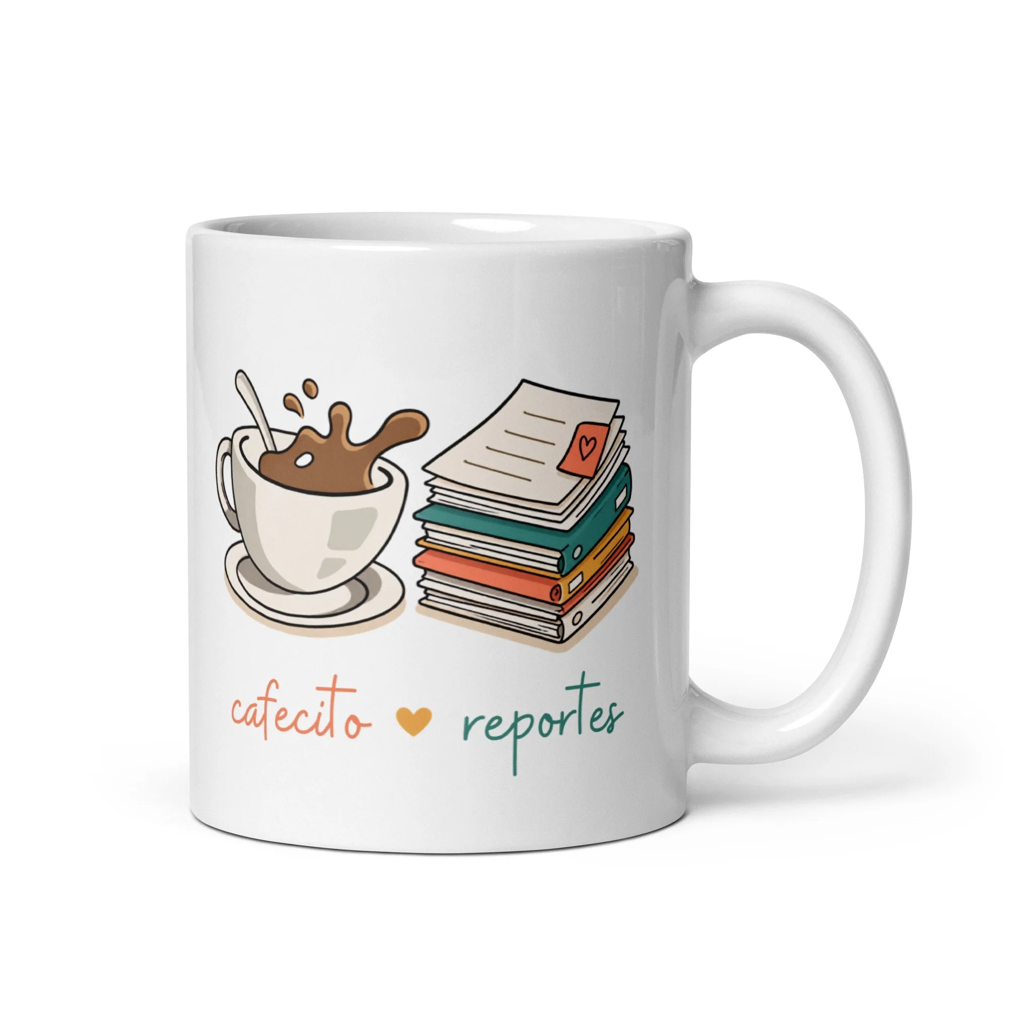Cafecito y Reportes Mug