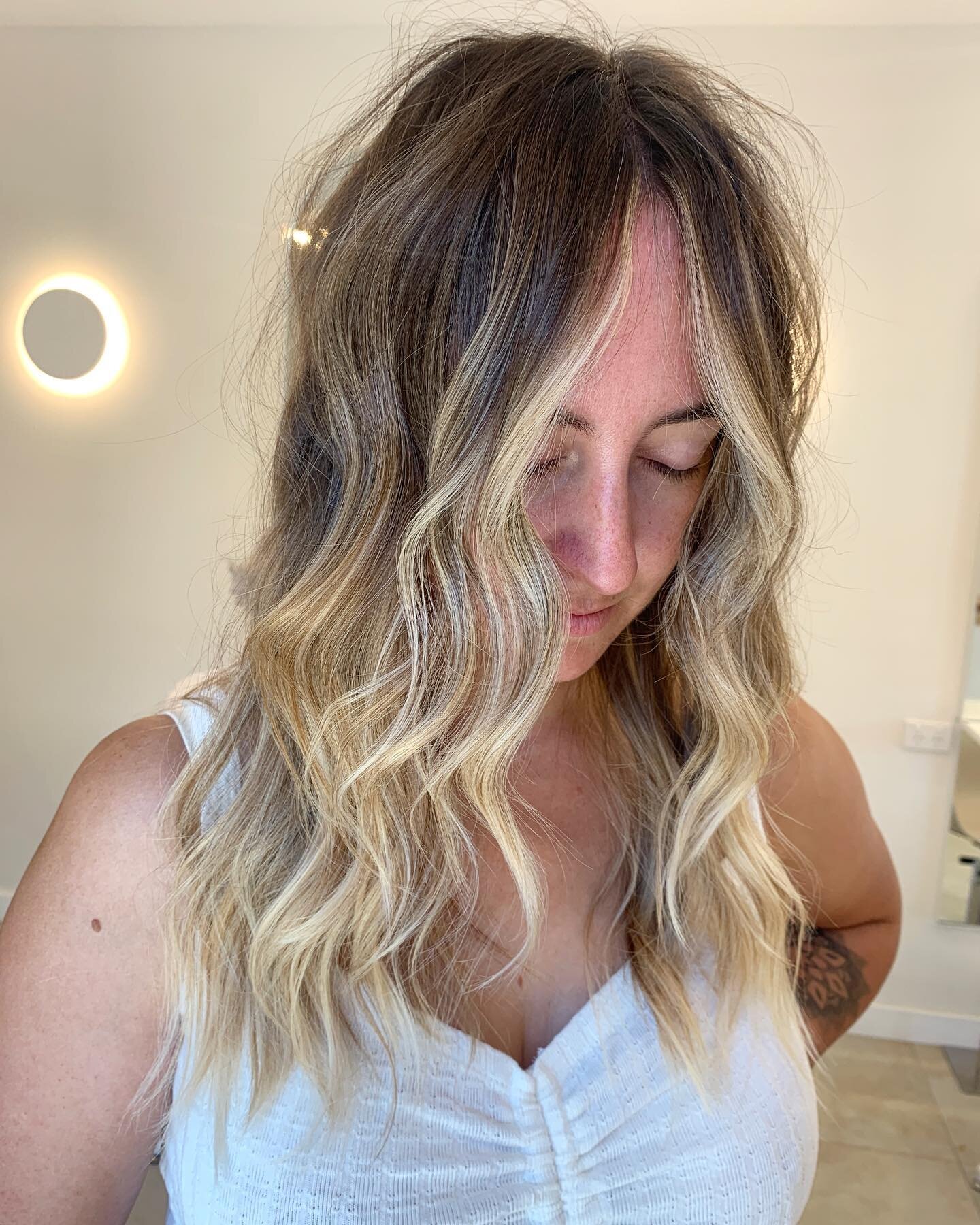 Drama- but the good kind.

Service- Balayage refresh